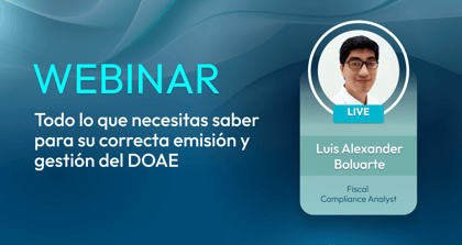 Webinar WEB – Emisión del CPE DOAE